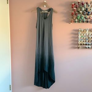 Athleta Ombré Dip Dye Dress with Hi-Lo Hem, Size M